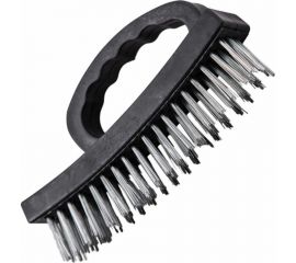 Щетка по металлу BEOROL 4 ряда, пластиковая ручка 245314 
