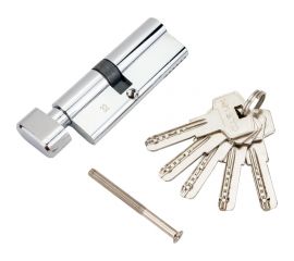 Цилиндровый механизм с вертушкой НОРА-М ЕСО Z ЛПВ-80 45-35в хром 18423 