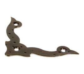Уголок декоративный фигурный плоский Tech-Krep FRU-110 старая бронза - накл. 148337 