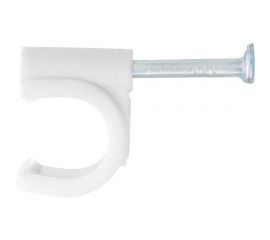 Электроустановочные скобы СИБРТЕХ 5 мм, круглый профиль, 50 шт. 47514 