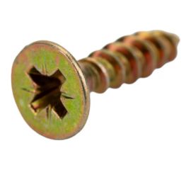 Шуруп Качественный КРЕПЕЖ желтый цинк 4.5x20, 300 шт. 0300475 КЧ 