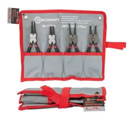 Набор съемников стопорных колец Forcekraft 4пр. (175мм) на полотне fk-68-175a 52468 