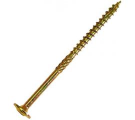 Саморез по дереву HIMTEX проф. желт. тарельчатая голова Torx 30 6x160 50 шт. 06160Wh 