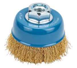 Щетка чашечная (75 мм; М14; витая латунированная стальная проволока 0.3 мм) для УШМ 3526-075_z02 