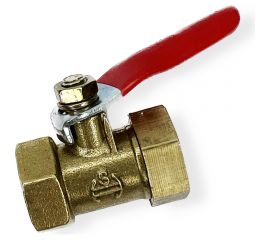 Краник шаровой латунный резьба внутренняя 3/8" ARMA BV F3/8-F3/8 