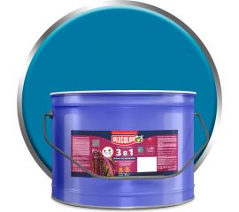 Грунт-эмаль по ржавчине OLECOLOR голубой, 10 кг 4300005956 