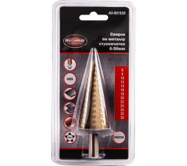 Сверло по металлу ступенчатое 6-30 мм AV Steel AV-801630 