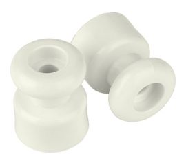 Большой изолятор для витых проводов Bylectrica уп.10шт., серия РЕТРО, бежевый, ЮЛИГ.757522.016 бежевый 