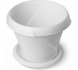 Кашпо с поддонником Martika Флориана 9.2 л, диам. 315 мм, белое С388БEЛ 