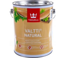 Лазурь TIKKURILA VALTTI NATURAL ультрастойкая с прозрачным покрытием, полуглянцевая 2,7л 700011548 