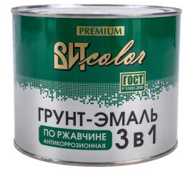 Грунт-эмаль по ржавчине 3в1 Царицынские краски черная 1,8 кг 16074 