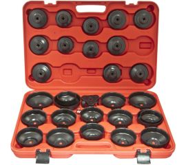 Набор съемников масляных фильтров в кейсе ЭВРИКА 3/8, 30 предметов ER-86845 