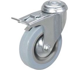 Колесо аппаратное поворотное под болт с тормозом SChgb 93 75 мм TOR 1003260 