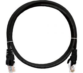 Шнур NIKOMAX U/UTP 4 пары, категория 5e, 7х0,205мм, черный, 0,15м NMC-PC4UD55B-001-C-BK 