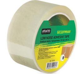 Клейкая лента Attache Selection бесшумная, 50 мм х 66 м, 48 мкм, прозрачная 312241 