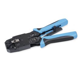 Обжимной инструмент Cabeus для RJ-45 (8р8с), RJ-11/12 (6р6с, 6р4с, 6р2с), 4р4с, 4р2с, профессиональный, с храповым механизмом HT-2008AR 