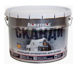 Кроющий антисептик для древесины Рогнеда Акватекс Сканди (карамель; 9 л) 202919 