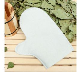 Рукавица для бани Добропаровъ белая 1228149 