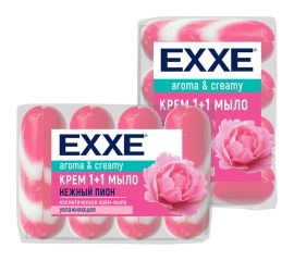 Крем-мыло EXXE Нежный Пион 4 шт., 90 г 230599 