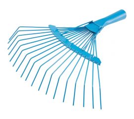 Веерные пластинчатые грабли КЭС ширина 350 мм, 18 зубьев, тулейка 30 мм, без черенка 21010027 