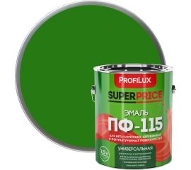 Эмаль ПФ-115 Profilux SUPERPRICE зелёная, 1.9 кг МП000018736 