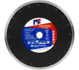 Диск алмазный сплошной с микропазом для керамогранита 300х2.2х10х32 мм S.E.B. 106AG-SEB30032Т 
