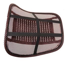 Анатомическая массажная поддержка под спину SKYWAY Support-03 полиэстер/дерево коричневый S10201004 