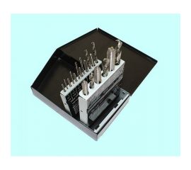 Резьбонарезной набор CNIC из 9 метчиков М3-М12 и 9 сверл d2.5-d10.3 Р6М5 в мет. кор.18 поз 66907 