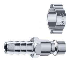 Переходник ЗУБР Профессионал штуцер ""елочка"" 10 мм - рапид штуцер, с хомутом 64918-10 