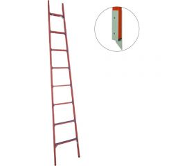 Стеклопластиковая приставная диэлектрическая лестница Антиток мягкий грунт ЛСПД-3.0 МГ 471556 
