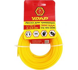 Леска (15 м; звезда; 3.5 мм) для триммера УДАР 15-99-006 