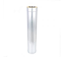 Сэндвич-труба Везувий сталь+оц (1 мм) диаметр 120x200, L-0.5 м ДЛ10179 