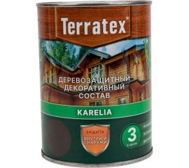 Деревозащитный декоративный состав ТЕРРАТЕКС эбеновое дерево, 0.75 кг, 1 л ЭК000136990 