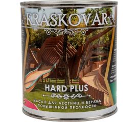 Масло повышенной прочности для лестниц и веранд Kraskovar Hard Plus палисандр, 0.75 л 1662 