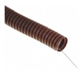Легкая гофротруба ПВХ Урал ПАК с протяжкой под темное дерево-20 мм (25), м ГФ-9104120-025 