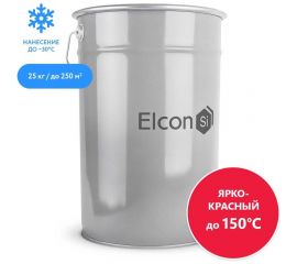 Эмаль Elcon ОС-12-03 ярко-красная, до 150 градусов, 25 кг 00-00002103 
