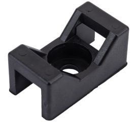 Площадка для хомутов под винт duwi 29x15 мм, черная, 10 шт. 30203 2 