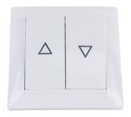 Выключатель Bylectrica скрытой установки с электрической бл??кировкой для управления системами роллет и жалюзи, серия СТИЛЬ, 