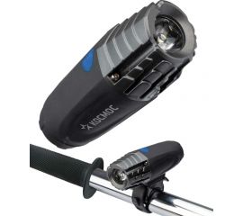 Велосипедный фонарь КОСМОС 1Вт LED/с коллиматорной линзой/3xAAА/ABS-пластик/держатель-крепление, KOC402B 