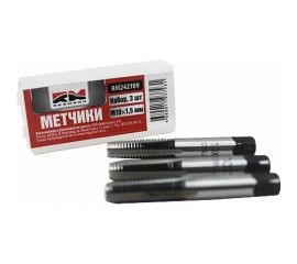 Набор метрических метчиков REDMARK M10х1,5 мм, 3 шт. RM242109 