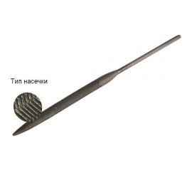 Надфиль WOLFSTAR полукруглый 140х3мм №0 У12 fn00006 