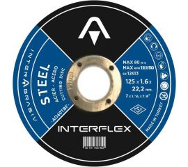Круг отрезной по металлу 125х1.6х22.23 мм Interflex 4687202817832 