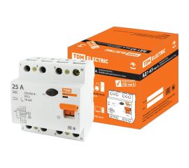 Устройство защитного отключения TDM ВД1-63 4Р 25А 10мА тип А SQ0203-0084 