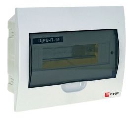 Распределительный встраиваемый щит EKF ЩРв-П-15 IP40 пластиковый pb40-v-15 