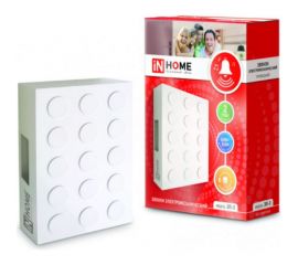 Проводной звонок IN HOME ЗП-3 Бим-Бом, электромеханический, белый 4690612013268 