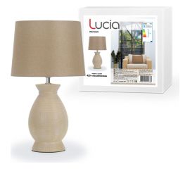 Настольный светильник Лючия 425 Касабланка 60w Е27 желто-коричневый, d235хh410мм 4606400510680 