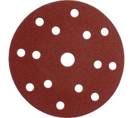 Диск шлифовальный D150 мм, A100, 10 шт, 8 отверстий, коричневый Makita D-54617 