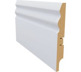 Плинтус белый МДФ Krispo 16х120х2400 мм AGIS КР-206-120 