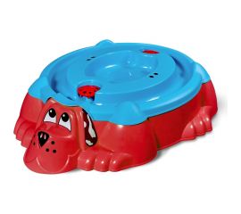 Песочница с крышкой Sheffilton KIDS Собачка 432 красная/голубая П-376 П-376 7 