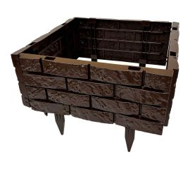 Декоративный садовый заборчик-конструктор ГеоПластБорд шоколад 106 